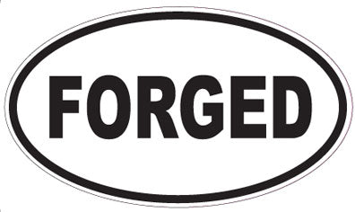 FORGED - Oval Sticker