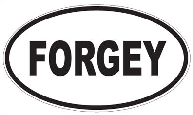 FORGEY - Oval Sticker