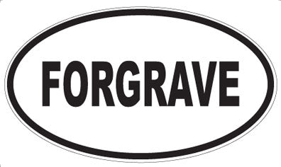 FORGRAVE - Oval Sticker