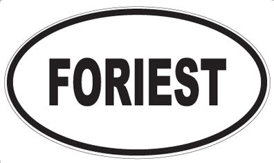 FORIEST - Oval Sticker