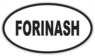 FORINASH - Oval Sticker