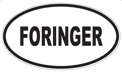FORINGER - Oval Magnet
