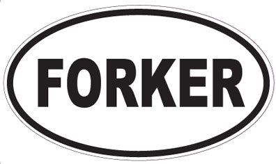 FORKER - Oval Sticker