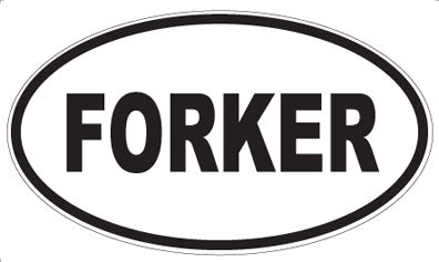 FORKER - Oval Magnet