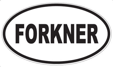 FORKNER - Oval Magnet