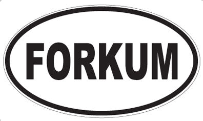 FORKUM - Oval Sticker
