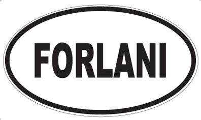 FORLANI - Oval Sticker