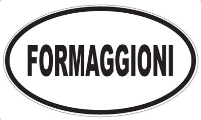 FORMAGGIONI - Oval Sticker