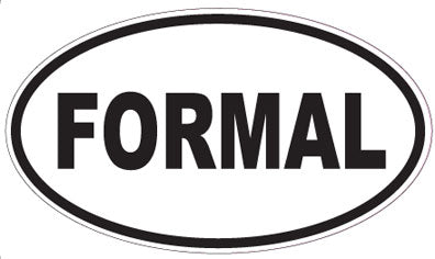 FORMAL - Oval Sticker