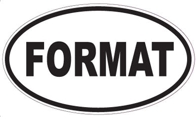 FORMAT - Oval Sticker