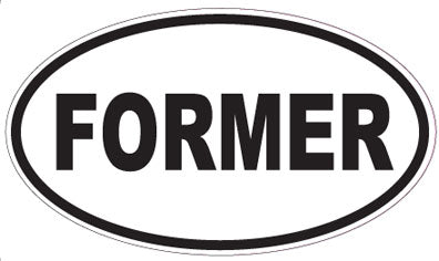 FORMER - Oval Sticker