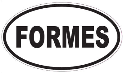 FORMES - Oval Sticker