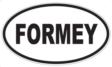 FORMEY - Oval Sticker