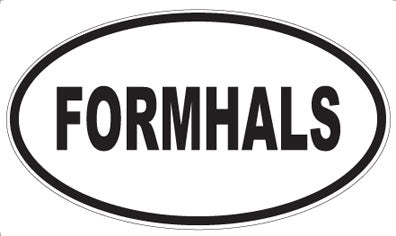 FORMHALS - Oval Sticker