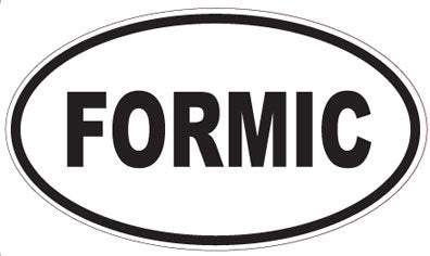 FORMIC - Oval Sticker