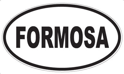 FORMOSA - Oval Sticker