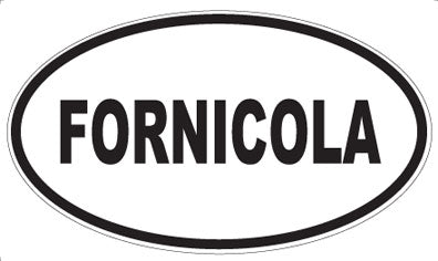 FORNICOLA - Oval Sticker