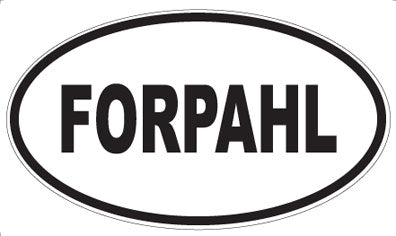 FORPAHL - Oval Sticker
