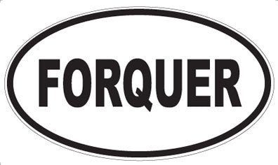 FORQUER - Oval Magnet