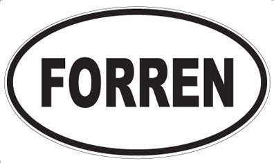 FORREN - Oval Sticker