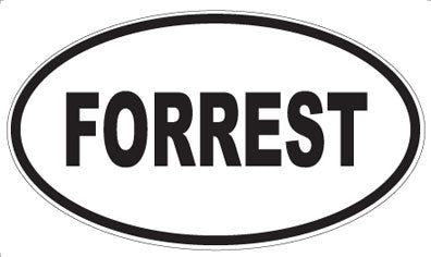 FORREST - Oval Sticker