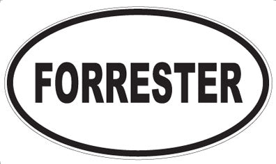 FORRESTER - Oval Sticker