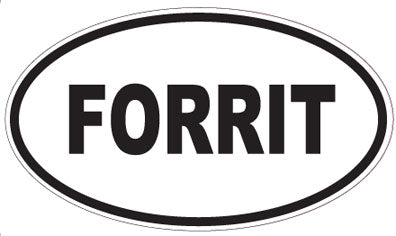 FORRIT - Oval Sticker