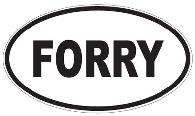 FORRY - Oval Sticker