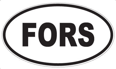 FORS - Oval Sticker