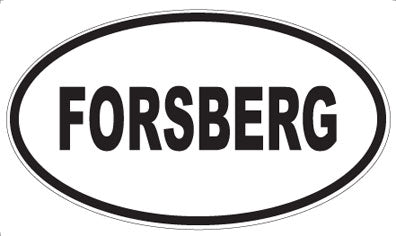 FORSBERG - Oval Sticker