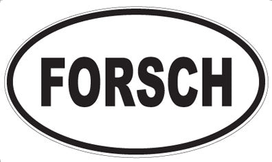 FORSCH - Oval Sticker