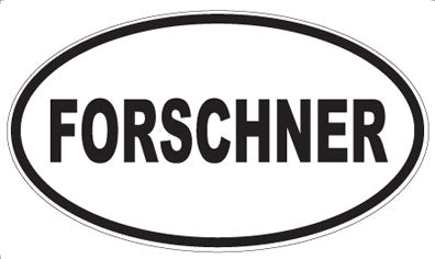 FORSCHNER - Oval Sticker