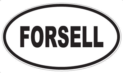 FORSELL - Oval Sticker