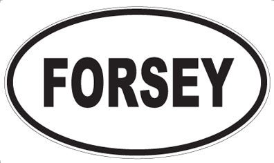 FORSEY - Oval Sticker