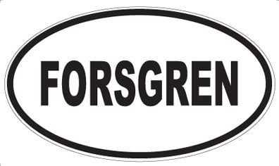 FORSGREN - Oval Magnet
