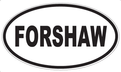 FORSHAW - Oval Sticker