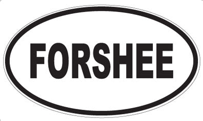 FORSHEE - Oval Magnet