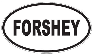 FORSHEY - Oval Sticker