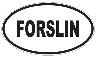 FORSLIN - Oval Magnet
