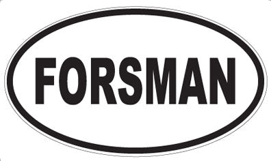 FORSMAN - Oval Sticker