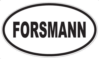 FORSMANN - Oval Sticker
