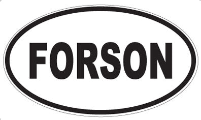 FORSON - Oval Sticker