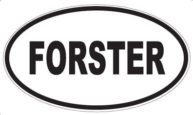 FORSTER - Oval Sticker