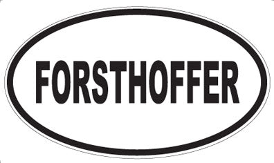 FORSTHOFFER - Oval Sticker