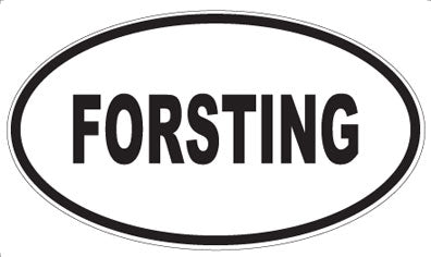 FORSTING - Oval Sticker