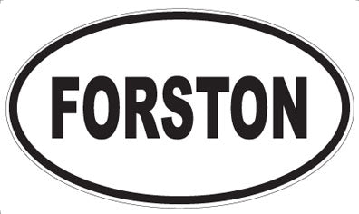 FORSTON - Oval Sticker