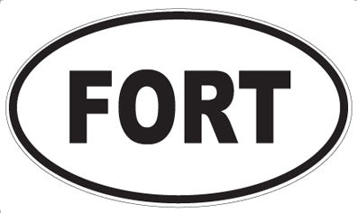 FORT - Oval Magnet