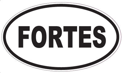 FORTES - Oval Sticker