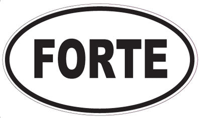 FORTE - Oval Magnet