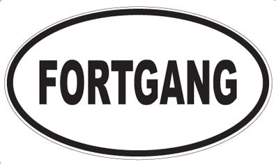 FORTGANG - Oval Sticker